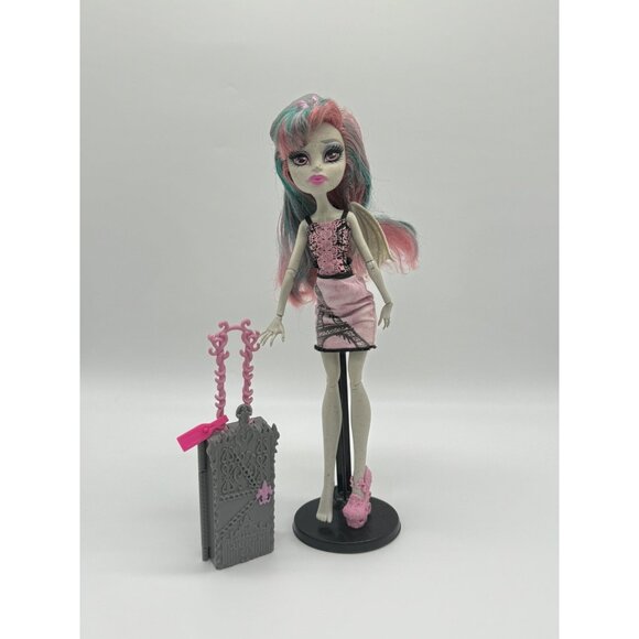 Monster High Rochelle Goyle Doll Scaris City Frights with Luggage Missing Wing - Picture 1 of 7